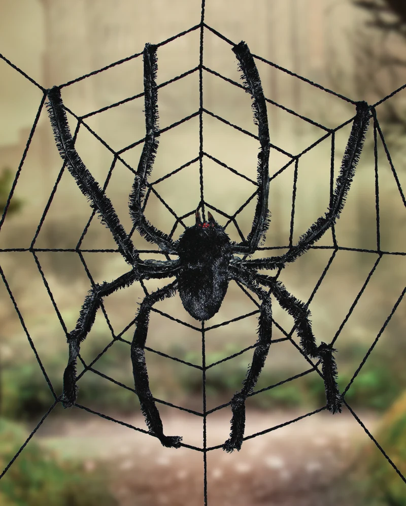 Riesenspinne im Netz 240 cm