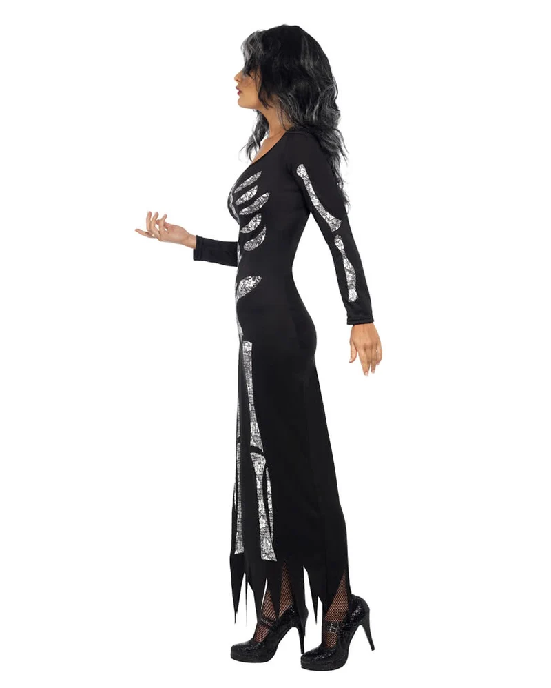 Elegantes Skelett Schlauchkleid