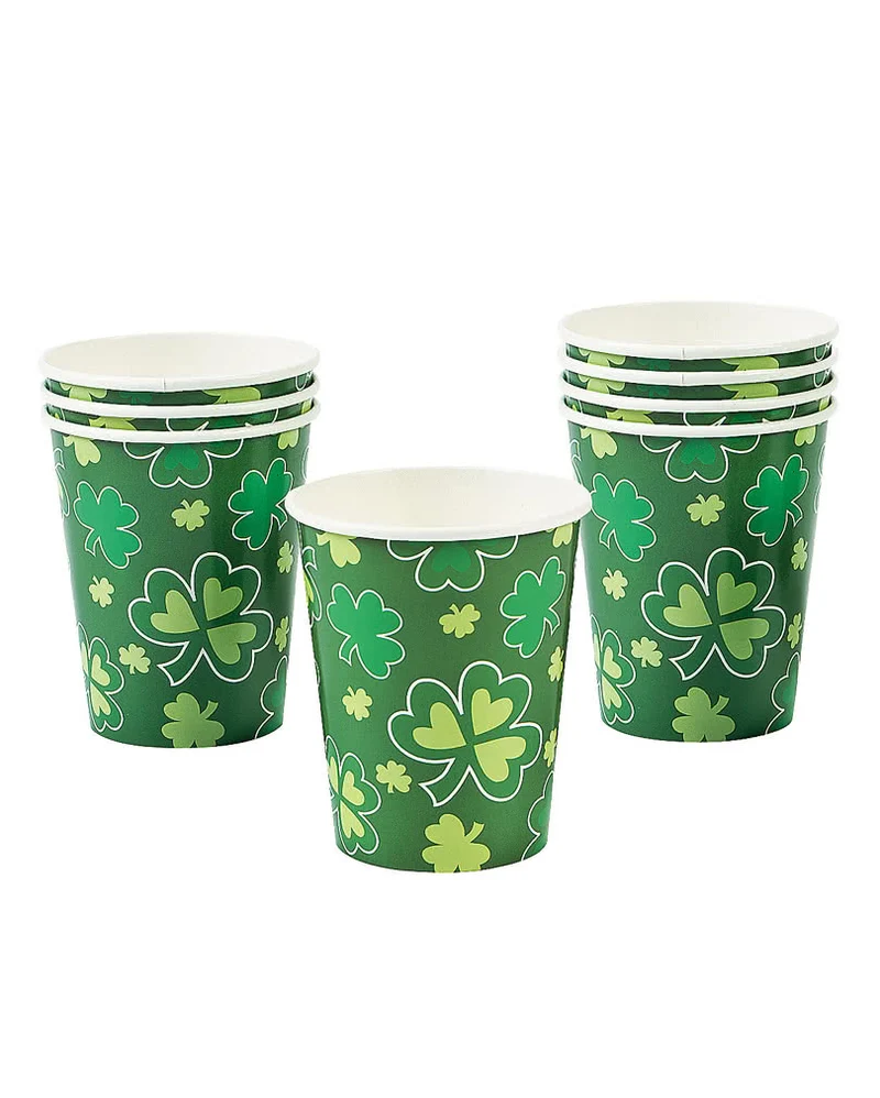 St. Patrick's Day Pappbecher 8 St.