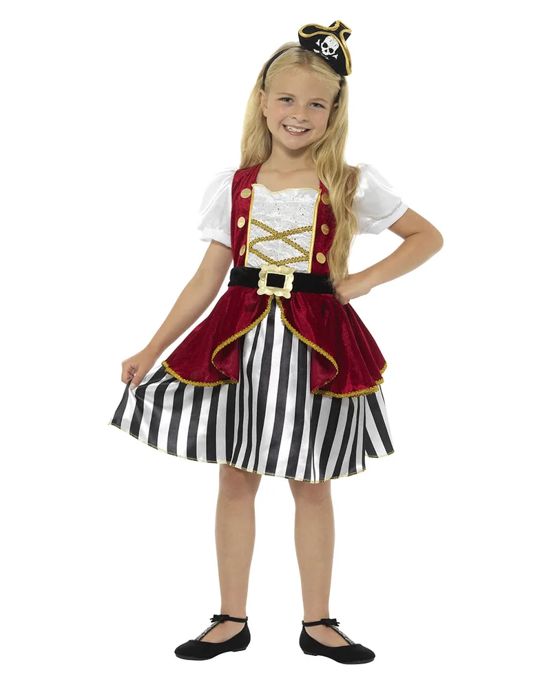 Kostümkleid Piratin für Mädchen