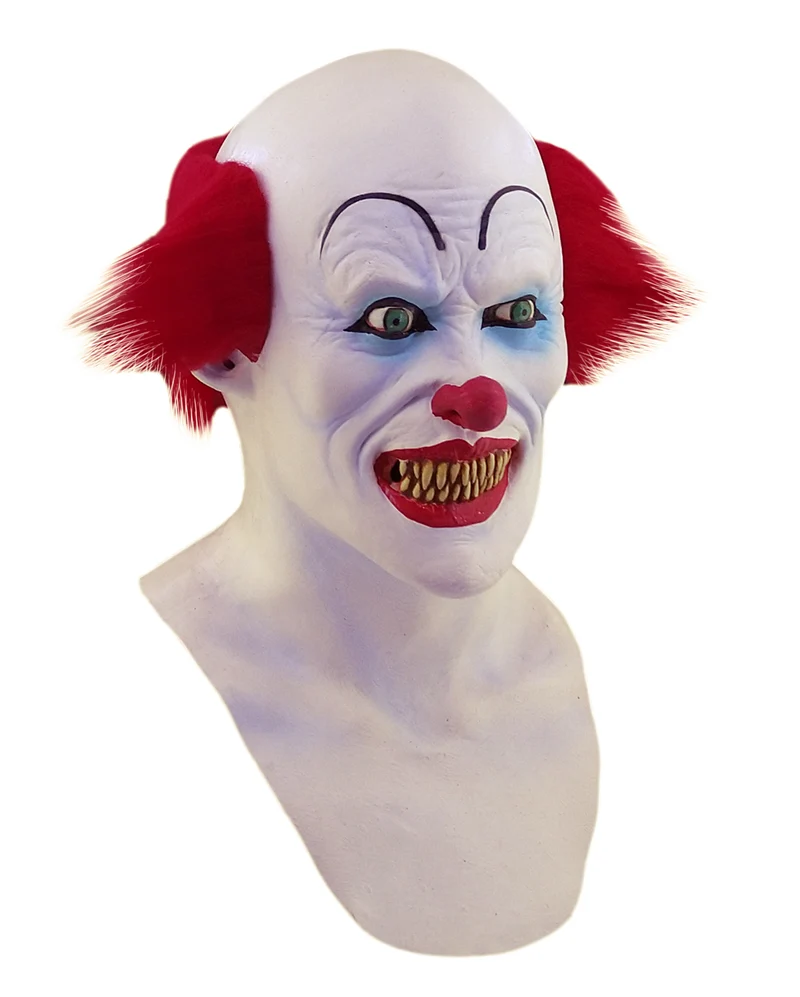 Halloween Clown-Maske mit Brust