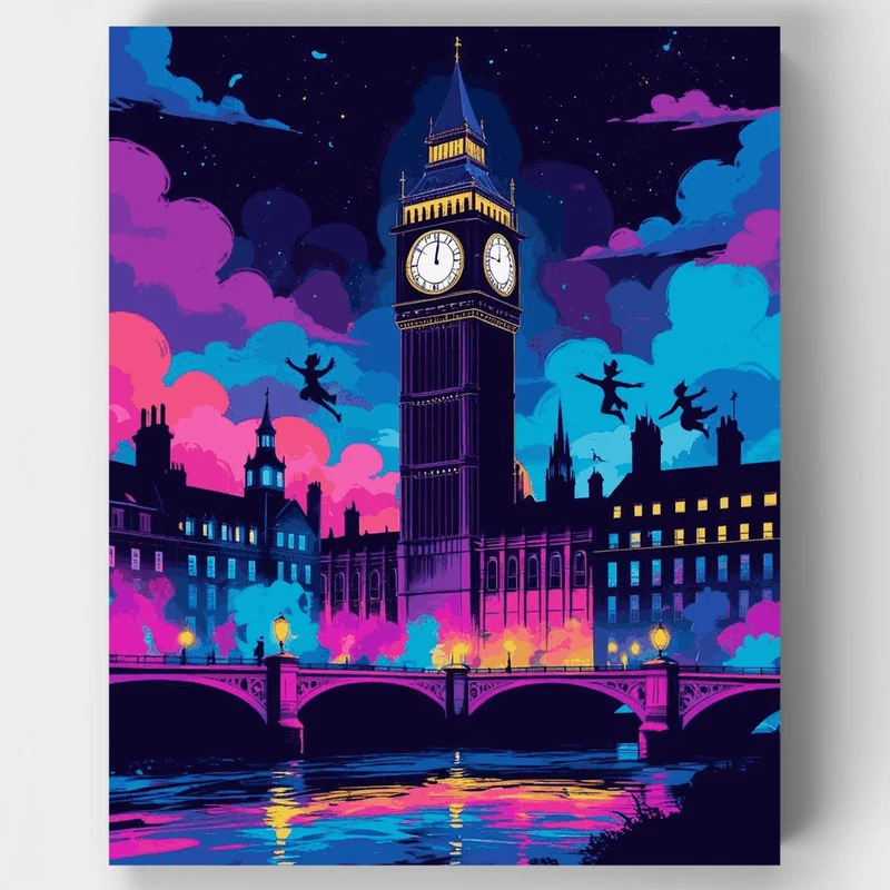 London Big Ben Fantasy Night - Paint by Numbers Kit