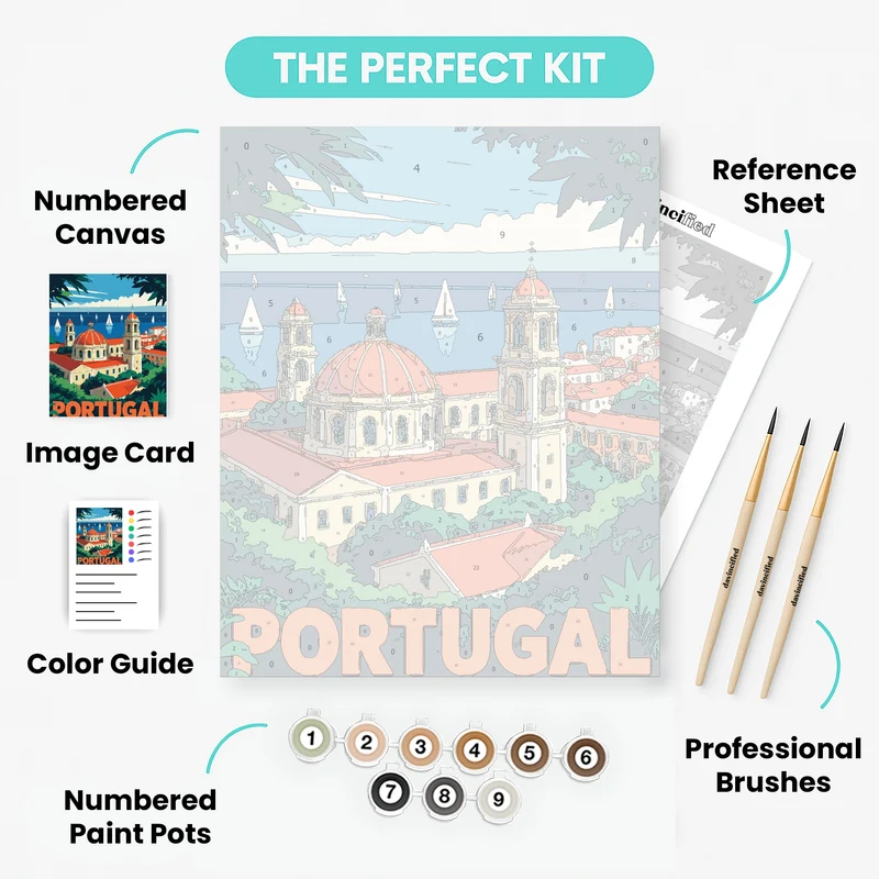 Portugal View - Paint by Numbers Kit