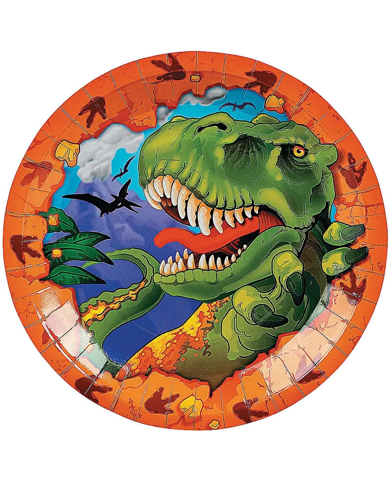 T-Rex Dinosaurier Partyteller 8 St.