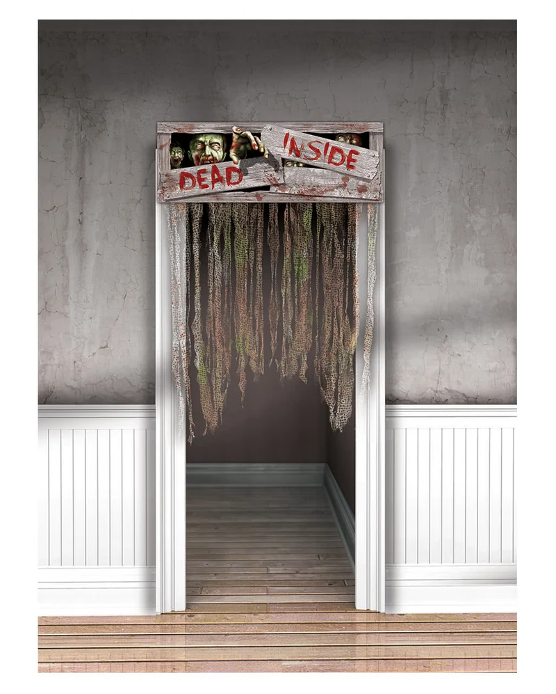 Tür-Vorhang "DEAD INSIDE" für Halloween