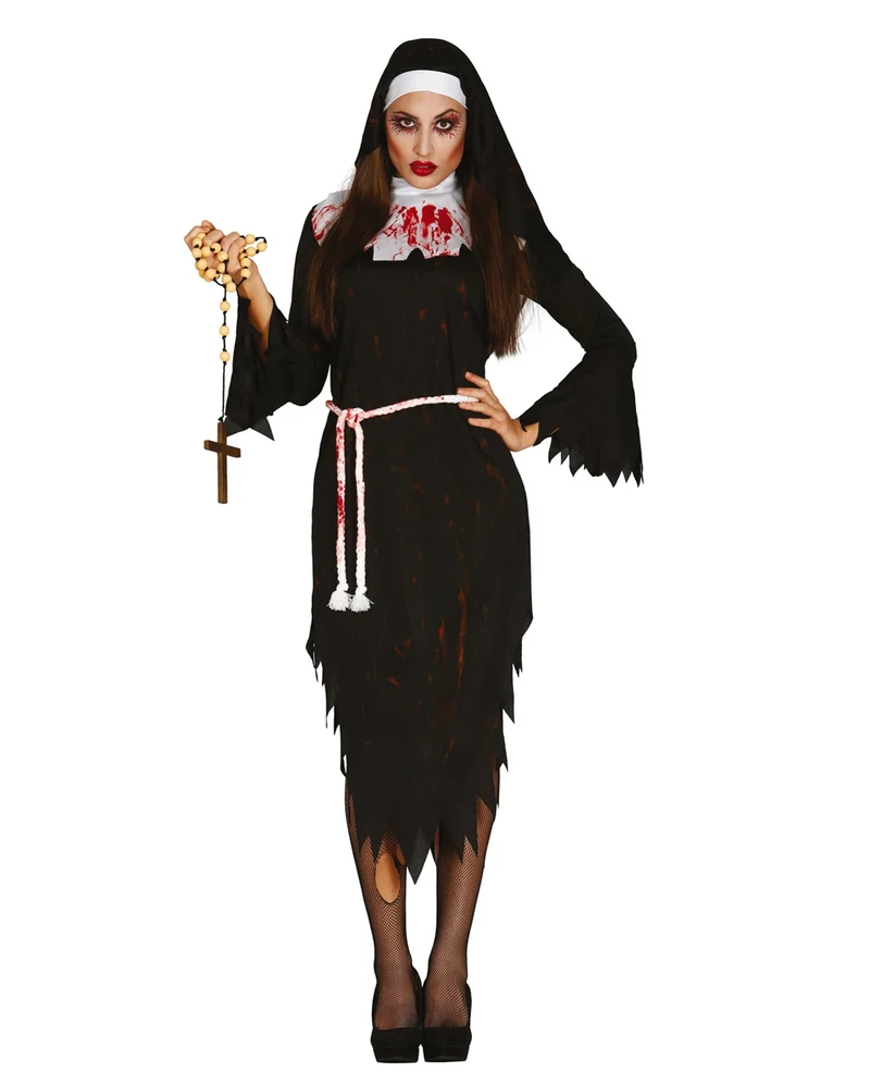 Zombie Klosterschwester Kostüm