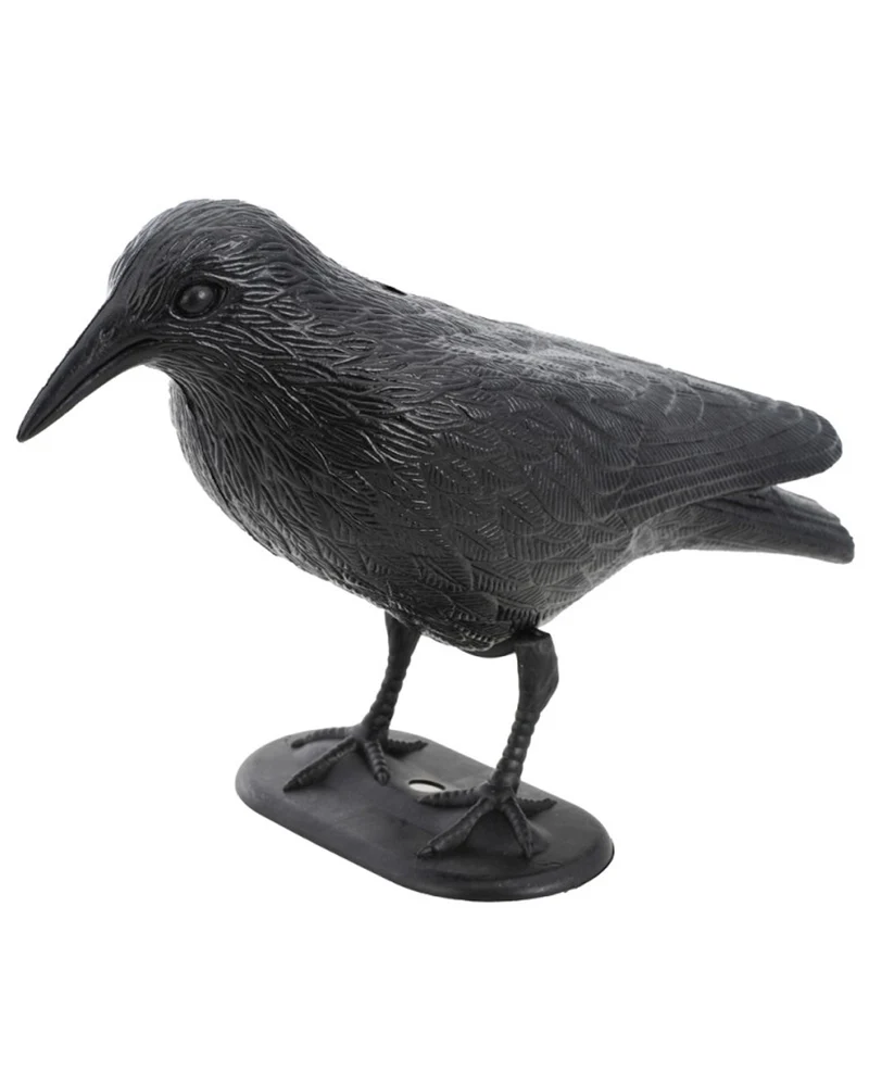 Lebensgroße Krähe aus Kunststoff 31cm