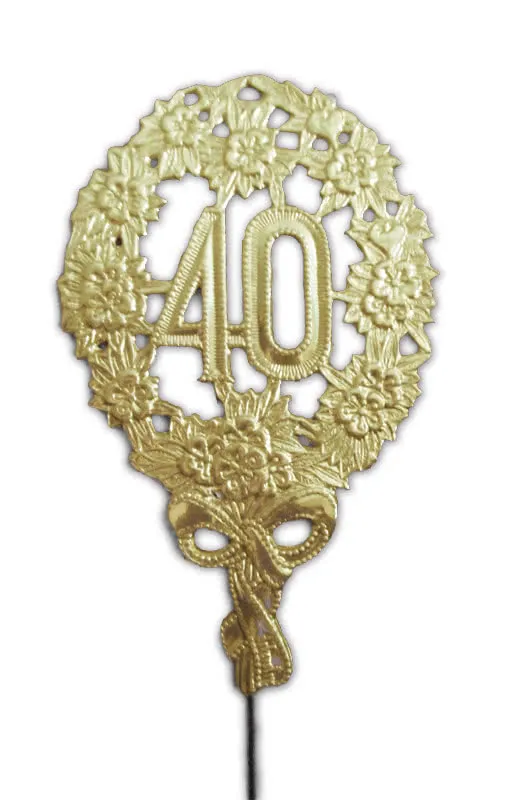 Jubiläums Zahl 40 gold