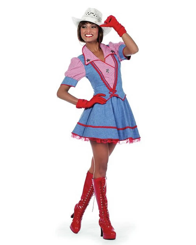 Cowgirl Damenkostüm Plus Size