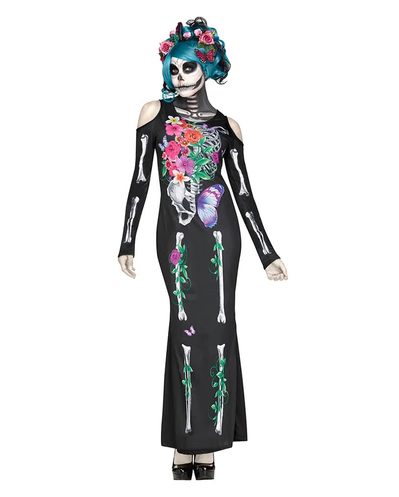 Beautiful Bones Gerippe Kostümkleid