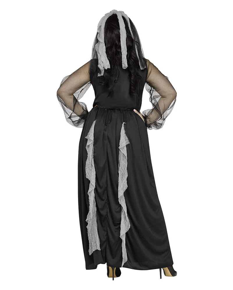 Geisterbraut Skelett Frauenkostüm PLUS SIZE