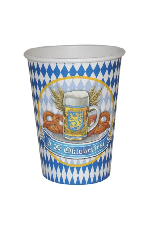 Oktoberfest Pappbecher 8 St.