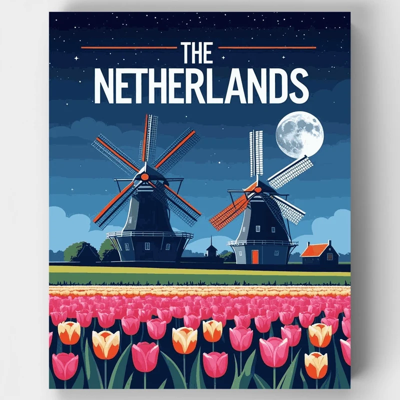 The Netherlands - Paint by Numbers Kit