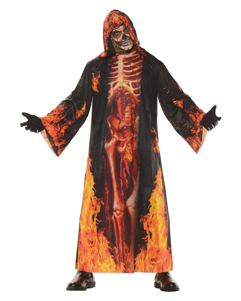 Brennendes Skelett Robe