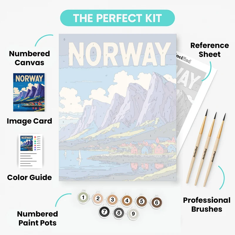 Norway - Paint by Numbers Kit