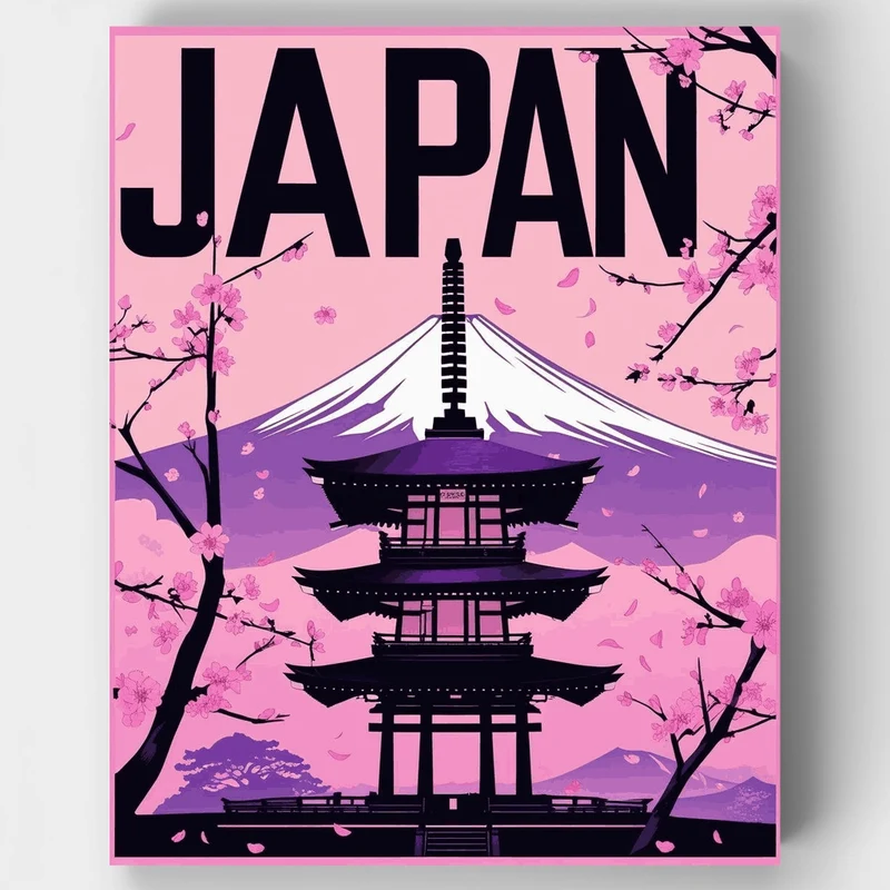 Japan - Paint by Numbers Kit