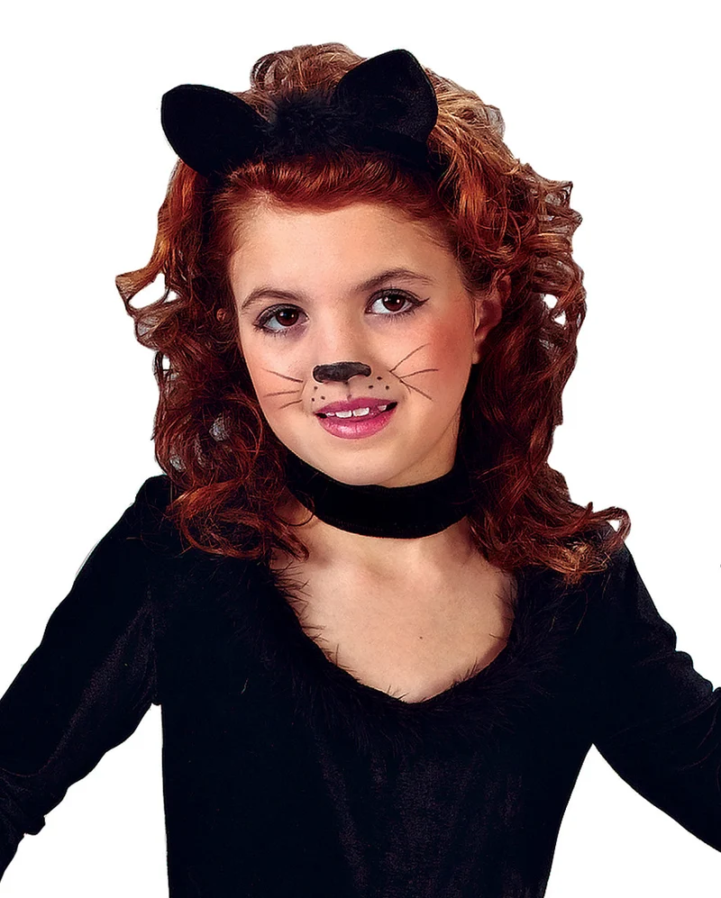 Schwarze Katze Kinderkostüm