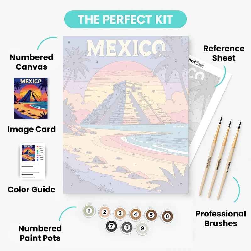 Mexico - Paint by Numbers Kit