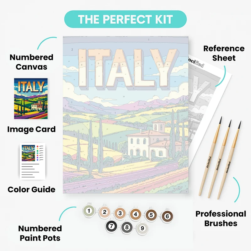 Italy - Paint by Numbers Kit