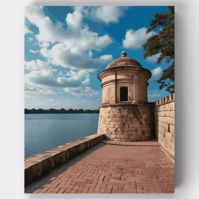 Historic Watchtower by the Bay - Paint by Numbers Kit