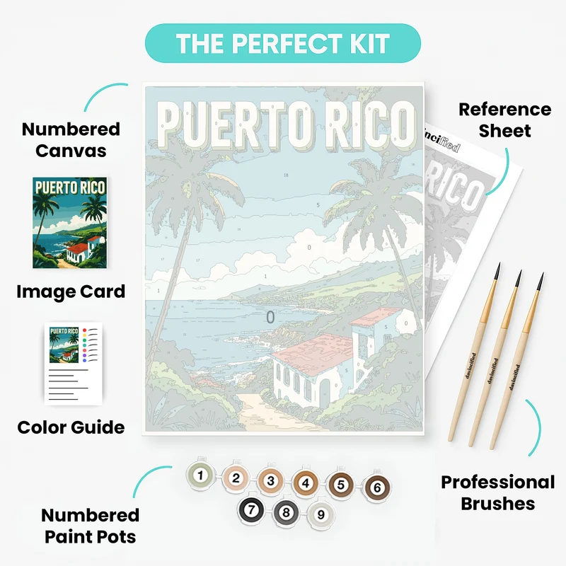 Puerto Rico - Paint by Numbers Kit