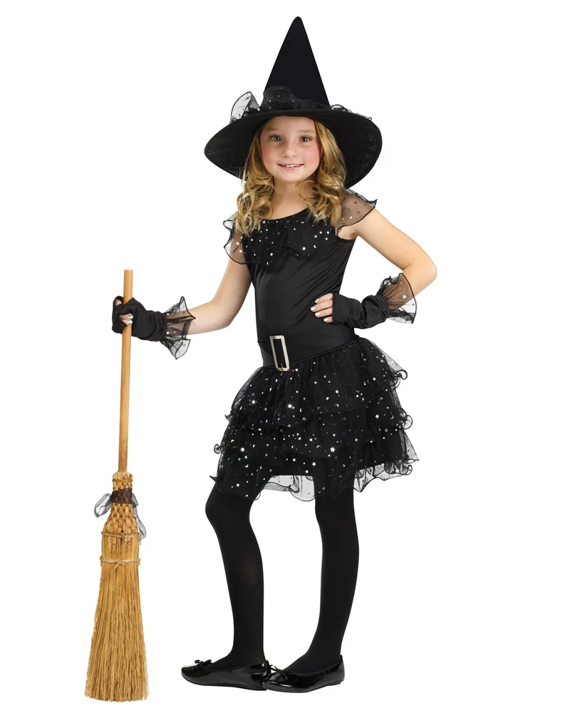 Glitter Hexe Kinderkostüm