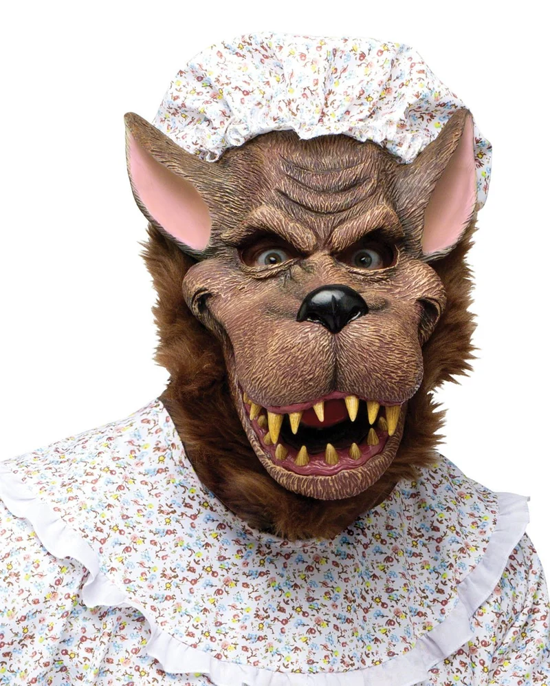 Böser Wolf im Oma Kostüm