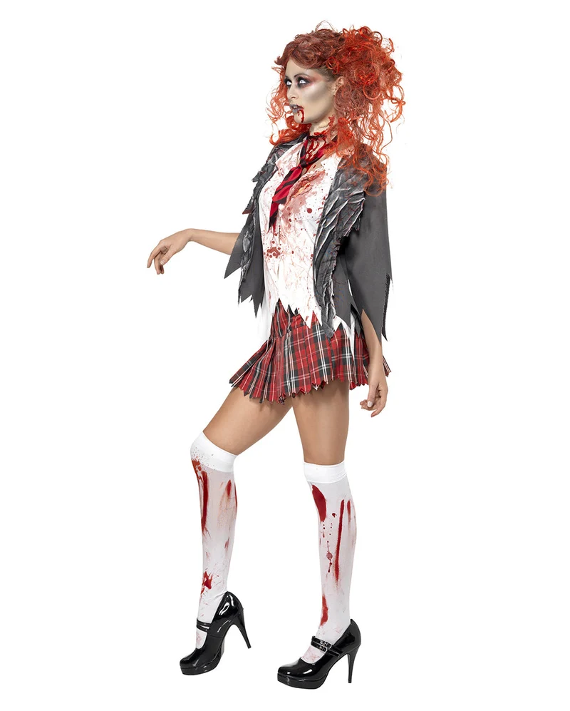 Zombie Schulmädchen Kostüm