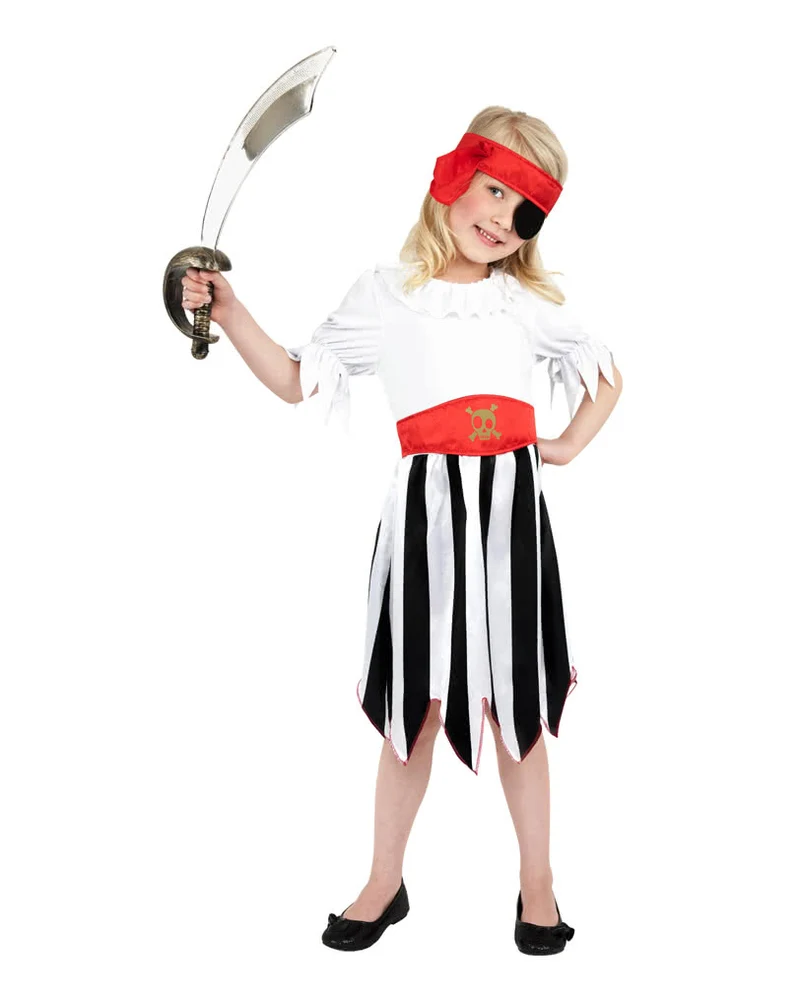 Süße Piratin Kinderkostüm