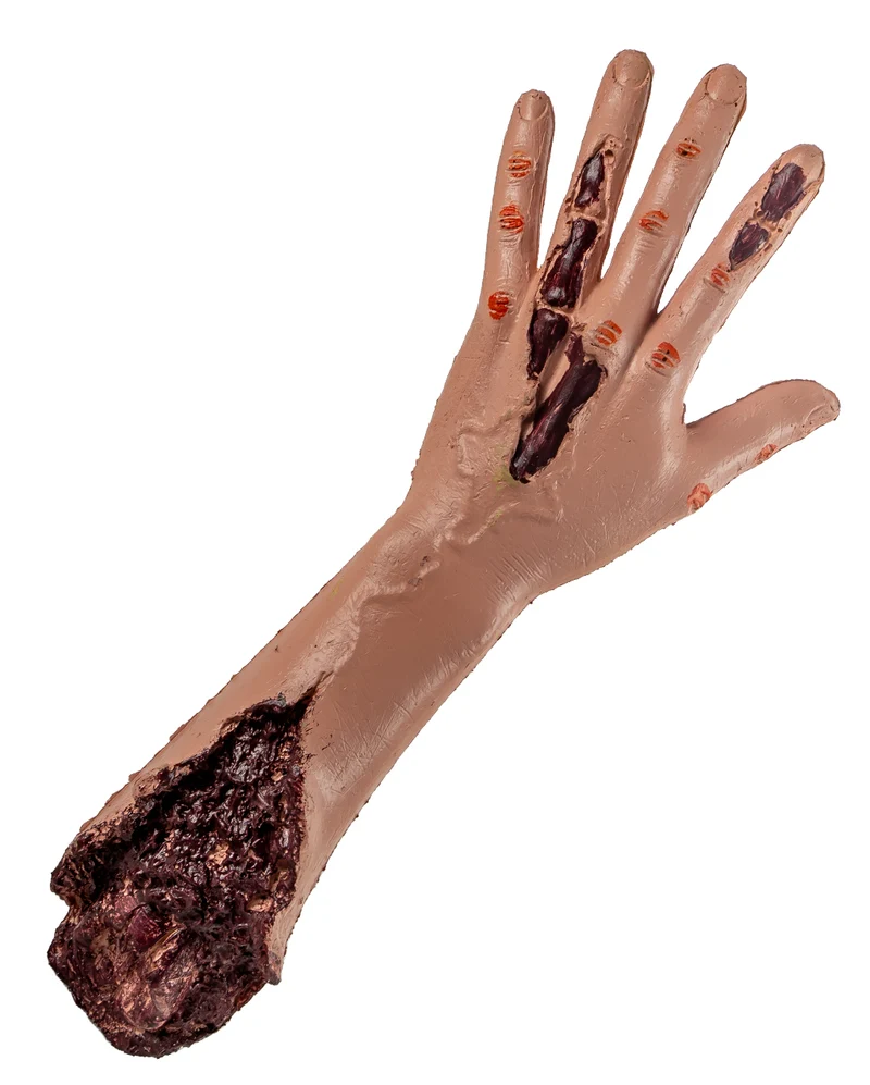 Blutiger Arm eines Zombies