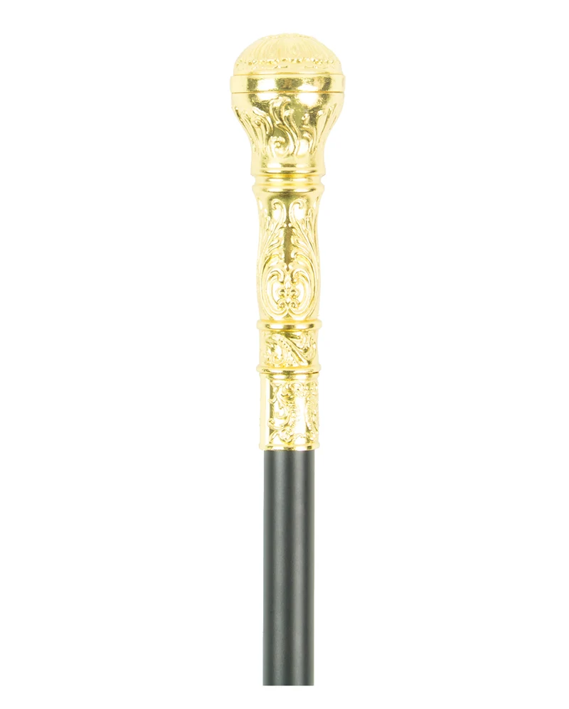 Gehstock mit Goldknauf Deluxe