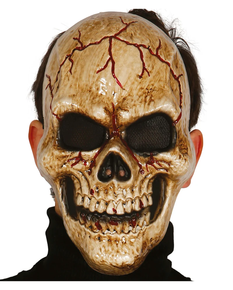 Totenschädel der Finsternis Halbmaske