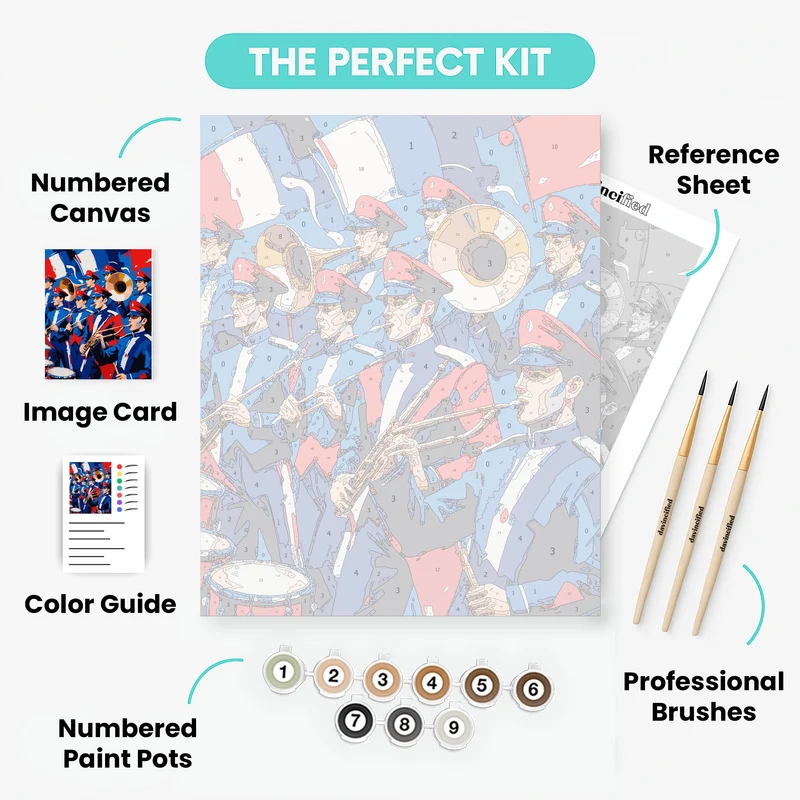 Marching Band Performance - Paint by Numbers Kit