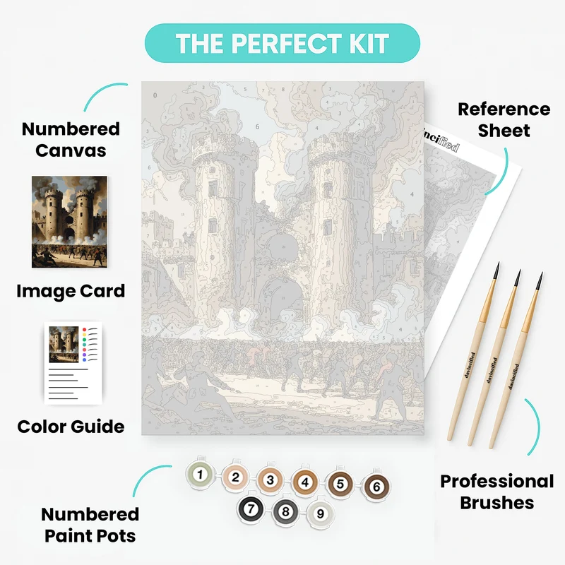 Storming the Bastille - Paint by Numbers Kit