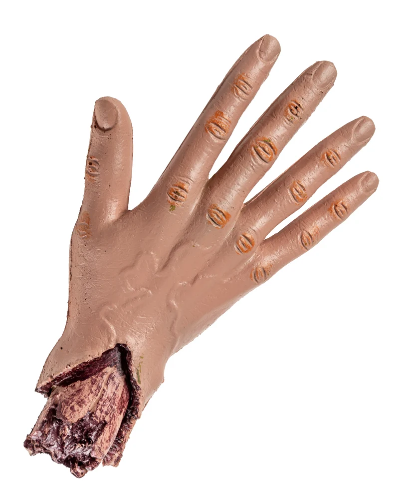 Blutige Hand eines Zombies