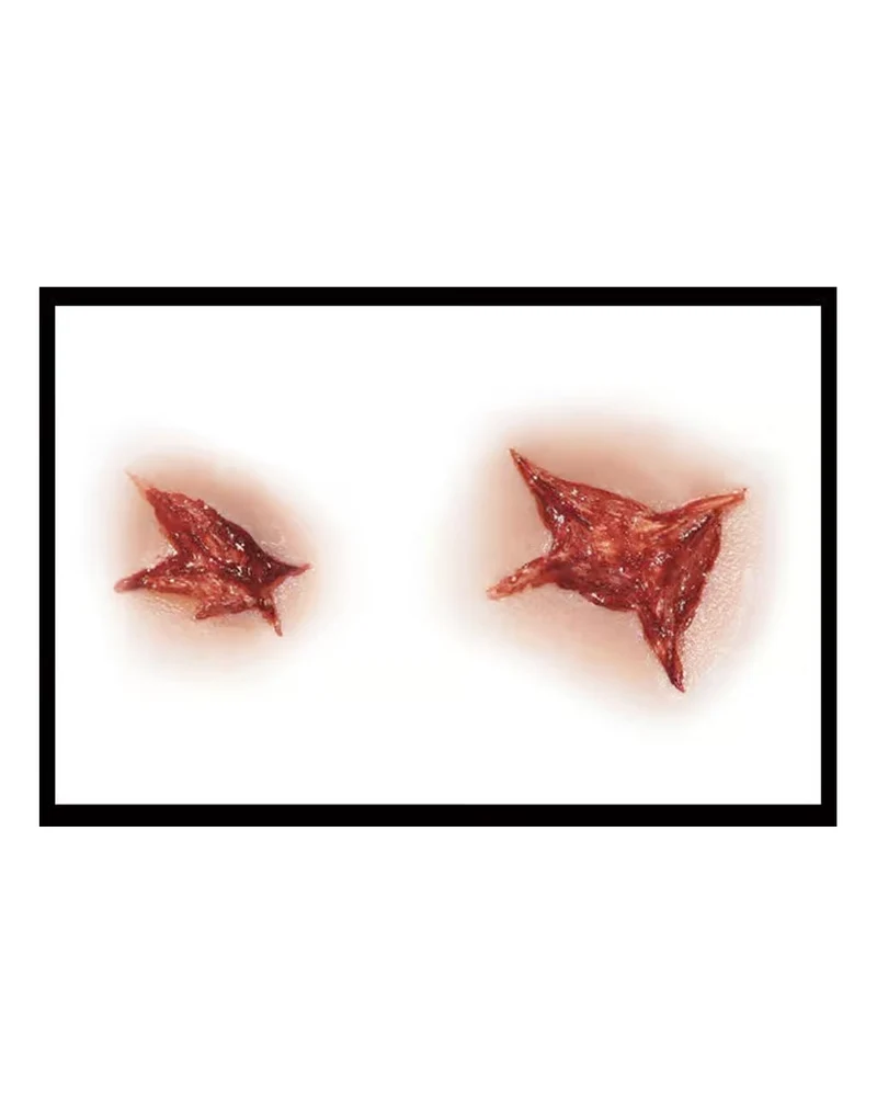 3D Tattoo Wunde Schuss- und Stichwunde