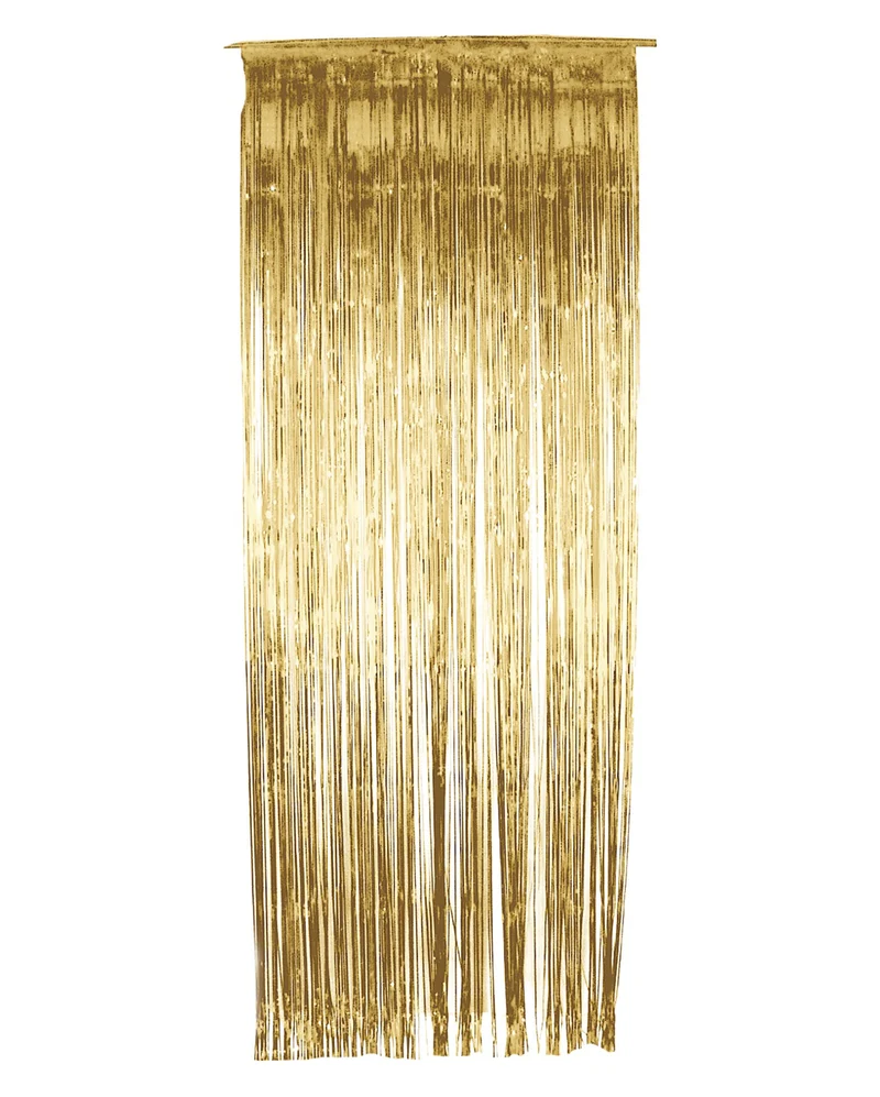 Goldener Lametta Vorhang