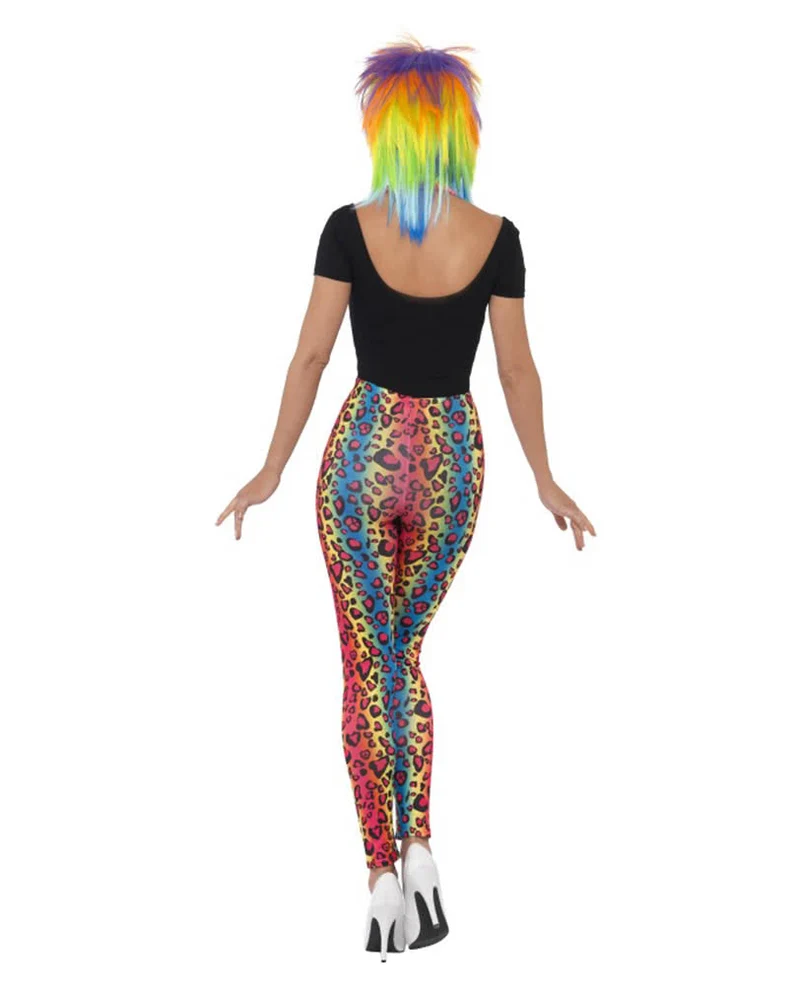 Leoparden Leggings in Neonfarben