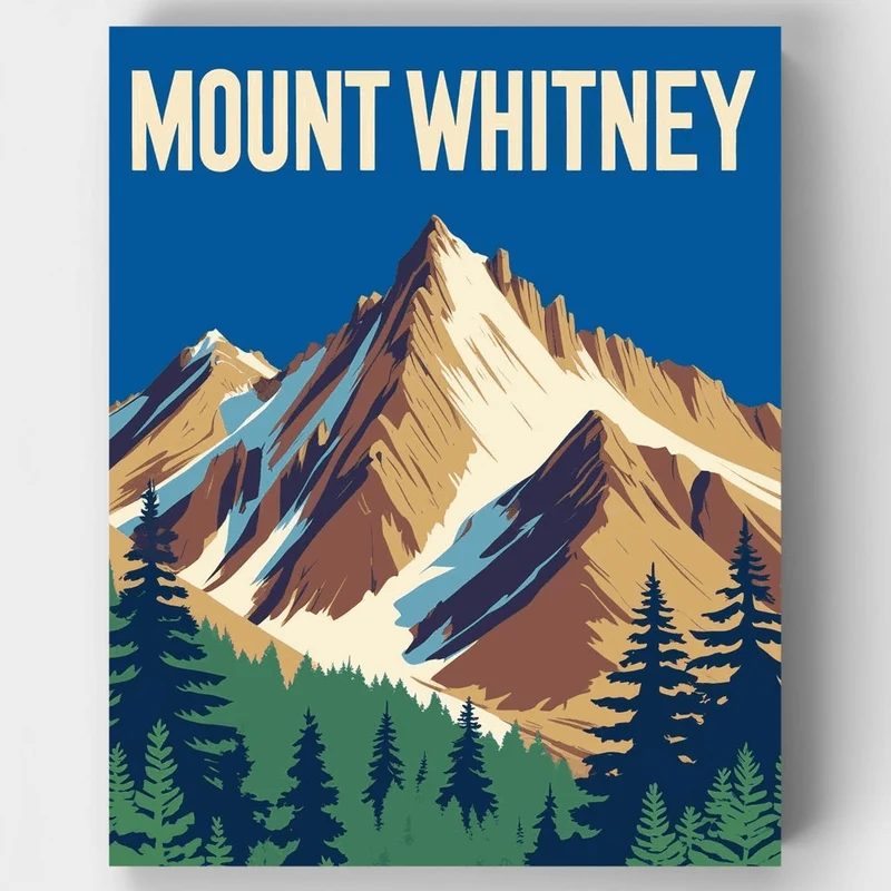 Mount Whitney - Paint by Numbers Kit