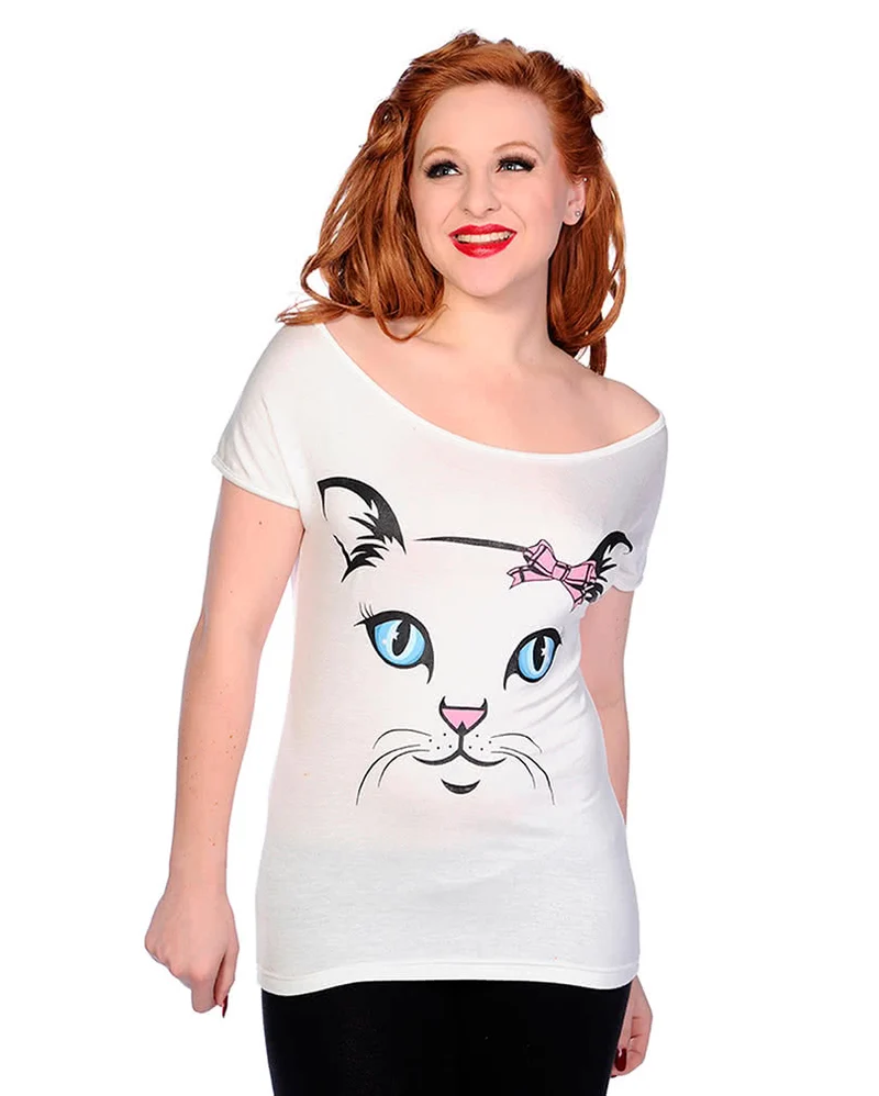 Sommershirt Cat Face