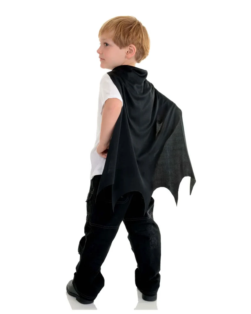 Fledermaus Kinder Cape schwarz