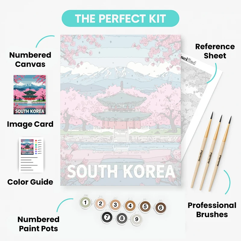 South Korea - Paint by Numbers Kit