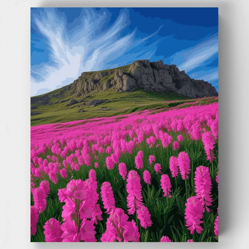 Mountain Wildflower Meadow - Paint by Numbers Kit