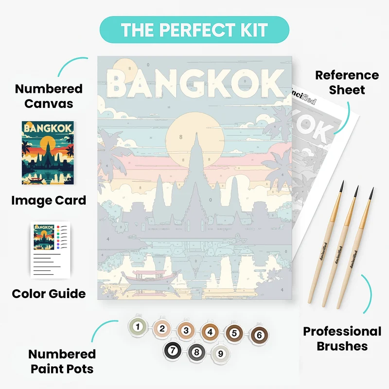 Bangkok - Paint by Numbers Kit