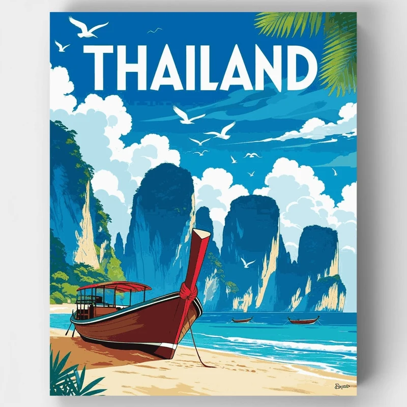 Thailand - Paint by Numbers Kit
