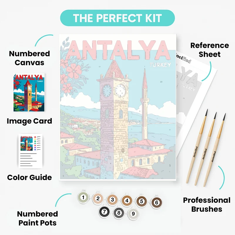 Antalya Turkey - Paint by Numbers Kit