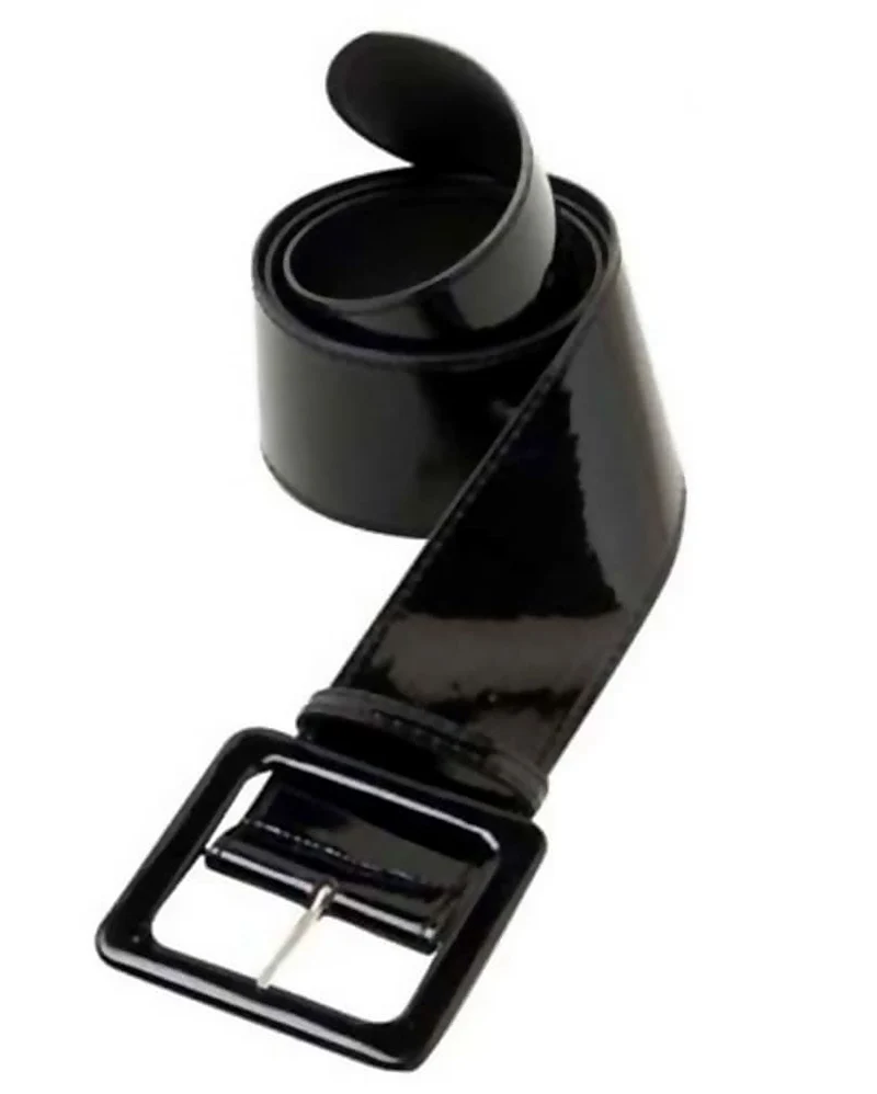 Vinyl Gürtel schwarz