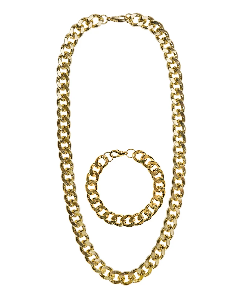 Rapper Goldkette und Armband