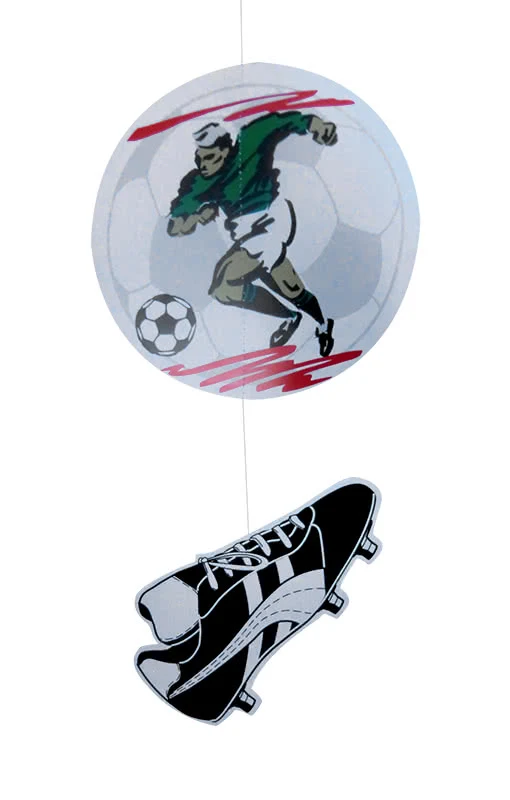 Deko Hänger Fußballer und Fußballschuh