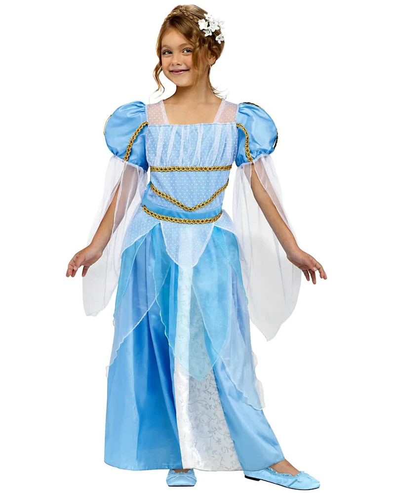 Blaues Prinzessin Kostüm